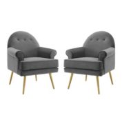 Modway Revive Armchair Performance Velvet Set of 2