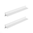 Alternate image 0 for SONGMICS Wall Shelves Set of 2, Floating Shelves Ledge 23-inch Long, Picture Shelving Ledge Modern Design Storage, Easy Assembly, MDF White