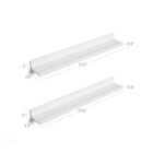 Alternate image 1 for SONGMICS Wall Shelves Set of 2, Floating Shelves Ledge 23-inch Long, Picture Shelving Ledge Modern Design Storage, Easy Assembly, MDF White