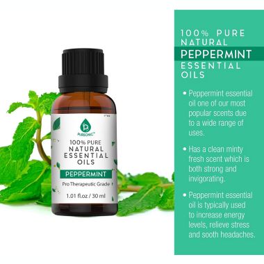 Pursonic 100% Pure Natural Essential Oils, Pro Therapeutic Grade,30ML (Peppermint). View a larger version of this product image.