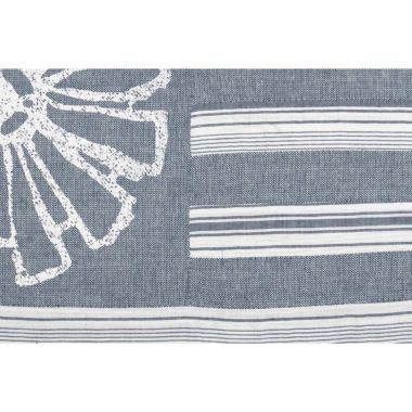 VHC Brands Flag Blue 14x22" Rectangular Accent Throw Pillow. View a larger version of this product image.