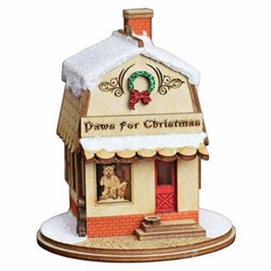 Old World Christmas 80025 Paws for Christmas Pet Shop Ornament. View a larger version of this product image.