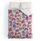 Deny Designs Ninola Design Cute colorful rainbows Comforter