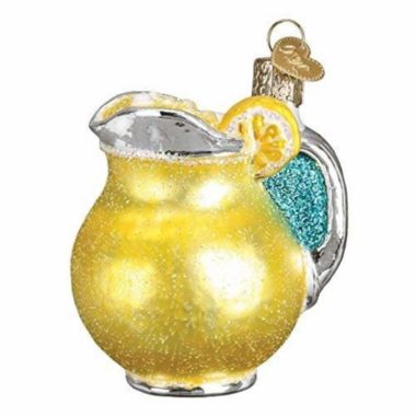 Old World Christmas Summer Drink Lemonade Glass Blown Ornament. View a larger version of this product image.