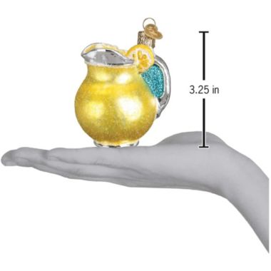 Old World Christmas Summer Drink Lemonade Glass Blown Ornament. View a larger version of this product image.