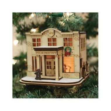 Old World Christmas 80032 Polar Precinct #25 Ornament. View a larger version of this product image.