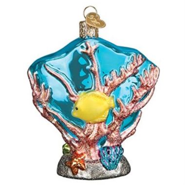 Old World Christmas Glass Blown Ornament, (#12597) Coral Reef, 4". View a larger version of this product image.
