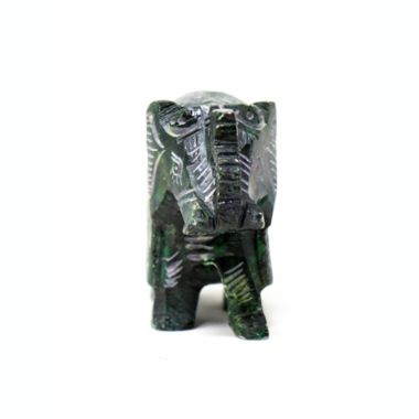 Global Crafts Handmade Elephant Soapstone Incense Holder with Stick Incense. View a larger version of this product image.