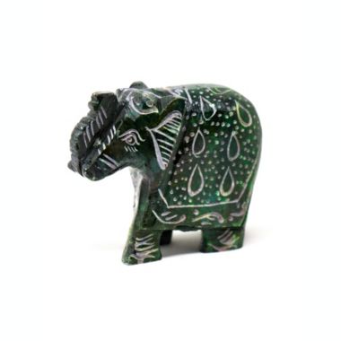 Global Crafts Handmade Elephant Soapstone Incense Holder with Stick Incense. View a larger version of this product image.