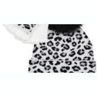 Alternate image 2 for Fab Big Girl's 2 Pc Leopard Print Hat & Glittens Set White Combo One Size