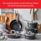 Alternate image 1 for ZWILLING Motion Nonstick Hard-Anodized 10-Piece Cookware Set in Grey, Dutch Oven, Fry pan, Saucepan