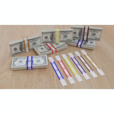 Noa Store Money Bands Currency Straps- 600 Pieces Self Adhesive Color Coded Money Wrappers. View a larger version of this product image.