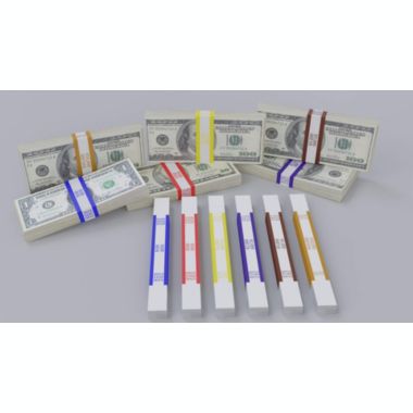 Noa Store Money Bands Currency Straps- 600 Pieces Self Adhesive Color Coded Money Wrappers. View a larger version of this product image.