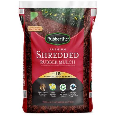 Rubberific International Mulch Rubberific, Redwood Rubber Mulch, .8cu ft. View a larger version of this product image.