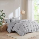 Alternate image 0 for Slickblue Full / Queen size 5-Piece Grey Cotton Farmhouse Comforter Set