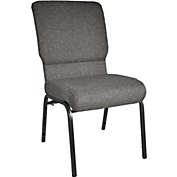 Flash Furniture Advantage Charcoal Gray Church Chair 18.5 in. Wide