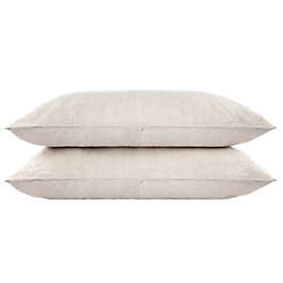 100% French Linen Pillowcase Set - Standard - Putty Heather   Bokser Home