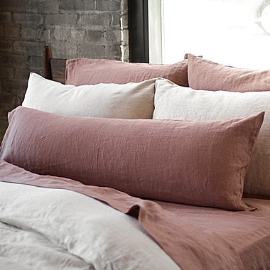 100% French Linen Pillowcase Set - Standard - Putty Heather   Bokser Home. View a larger version of this product image.
