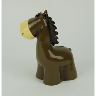 Things2Die4 Brown Happy Horse Childrens Coin Bank. View a larger version of this product image.