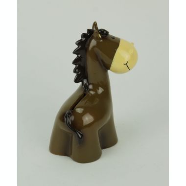 Things2Die4 Brown Happy Horse Childrens Coin Bank. View a larger version of this product image.