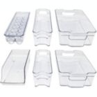 Alternate image 0 for Stock Preferred Refrigerator Organizer Bins Set Fridge & Pantry Clear Stackable Storage 6 Pcs