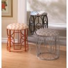 Alternate image 2 for Accent Plus Metal Oval Frame Stool with Birds