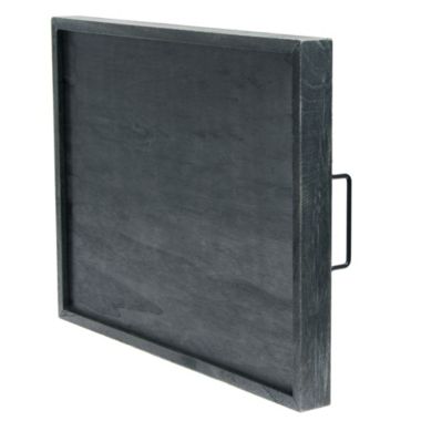 Elegant Designs Decorative Wood Serving Tray with Handles, 15.50" x 12", "Home of the Brave". View a larger version of this product image.