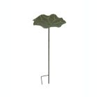 Alternate image 0 for Napco Imports 29 Inch Artificial Lotus Leaf Decorative Outdoor Bird Feeder / Bird Bath Garden Stake