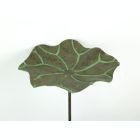 Alternate image 1 for Napco Imports 29 Inch Artificial Lotus Leaf Decorative Outdoor Bird Feeder / Bird Bath Garden Stake