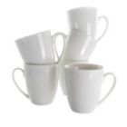 Alternate image 0 for Elama Rosales 6 Piece 12 Ounce Porcelain Mug Set in White