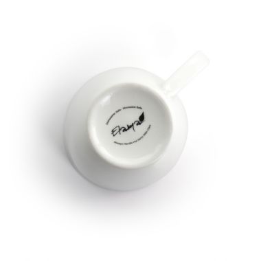 Elama Rosales 6 Piece 12 Ounce Porcelain Mug Set in White. View a larger version of this product image.