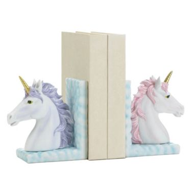 Zingz & Thingz 11.75" Pink and Purple Enchanted Magical Unicorn Bookends. View a larger version of this product image.
