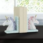 Alternate image 1 for Zingz & Thingz 11.75" Pink and Purple Enchanted Magical Unicorn Bookends