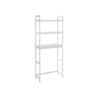 Alternate image 0 for SONGMICS Over-The-Toilet Storage, 3-Tier Bamboo Bathroom Organizer with Adjustable Shelves, Space Saver Toilet Rack, Load Capacity 33 lb per Tier, Easy to Assembly, White