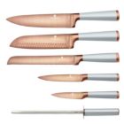 Alternate image 1 for Berlinger Haus 7-Piece Knife Set w/ Wooden Stand Moonlight Collection