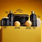 Alternate image 1 for Deluxe Noir Bath and Body Kit with 24 Karate Gold Bath Bombs - Relaxing Spa Bag