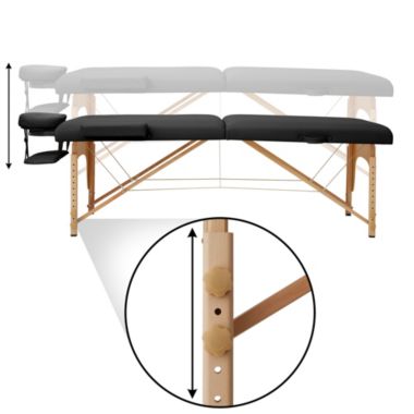 Saloniture Professional Memory Foam Folding Massage Table - Portable with Carrying Case. View a larger version of this product image.