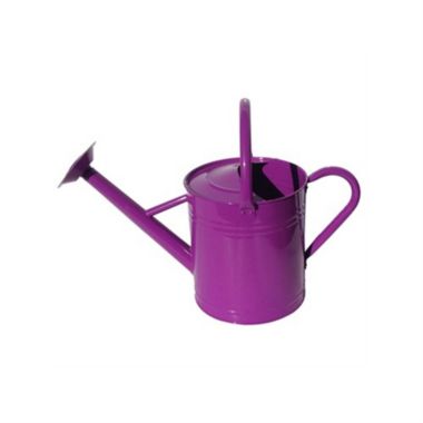 Gardener's Select Classic Metal Gardening Watering Can, 7 Liter, Dark Purple. View a larger version of this product image.