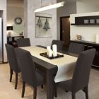 Alternate image 2 for PiccoCasa Set of 4 Solid/Pure Dining Chair Covers Stretch Chair Covers, Polyester Spandex Stretch Knit Dining Chair Covers, Coffee