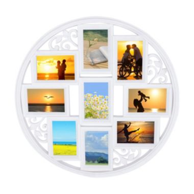 Stock Preferred Wall Collage Picture Frames Round 4x6inch White. View a larger version of this product image.