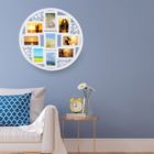 Alternate image 1 for Stock Preferred Wall Collage Picture Frames Round 4x6inch White