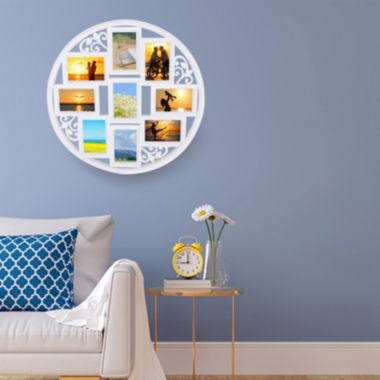Stock Preferred Wall Collage Picture Frames Round 4x6inch White. View a larger version of this product image.