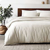 Bare Home Linen Duvet Cover and Sham Set - Premium Ultra-Soft Linen - Hypoallergenic, Easy Care (Twin/Twin XL, Soft White)