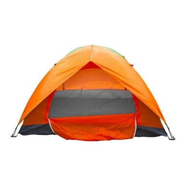 Infinity Merch Camping Tent Automatic Instant Pop Tent Person Orange/Green | Bed Bath & Beyond
