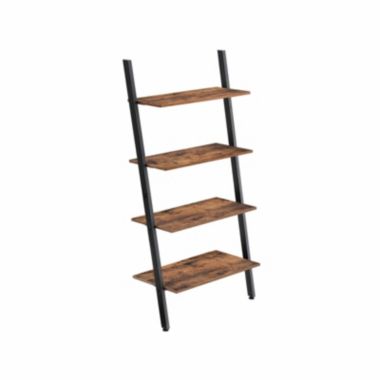 BreeBe Industrial 4 Tiers Leaning Ladder Storage Shelf. View a larger version of this product image.