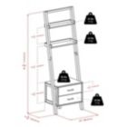 Alternate image 1 for Bellamy 2-Drawer Leaning Shelf, Black