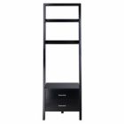 Alternate image 2 for Bellamy 2-Drawer Leaning Shelf, Black