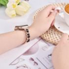 Alternate image 3 for Worryfree Gadgets Metal & Leather Link Band for Apple Watch 38/40/41mm, 42/44/45mm iWatch Band Series 8 7 6 SE 5 4 3 2 1  - 38/40/41mm - Silver