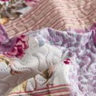 Alternate image 2 for Stock Preferred Authentic Blooming Patchwork Quilt Set in 3 Pieces Full/Queen, Purple Floral