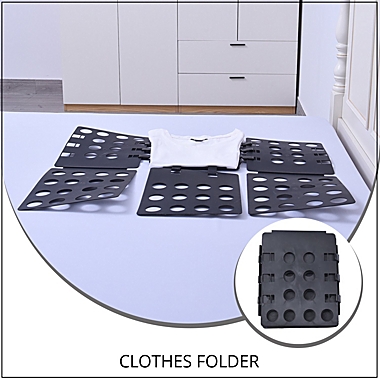 Shop LC Women Black Color Clothes Folder Helper Easy and Fast Folding Boards. View a larger version of this product image.